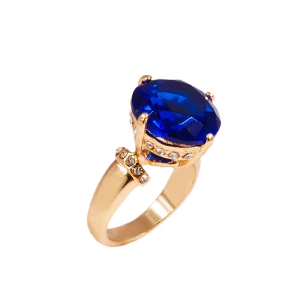 Large blue stone ring
